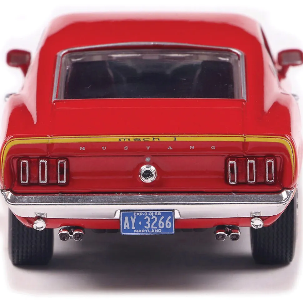 1969 Ford Mustang Mach 1 - Calypso Coral 1:43 Scale Diecast Model Car by IXO Models