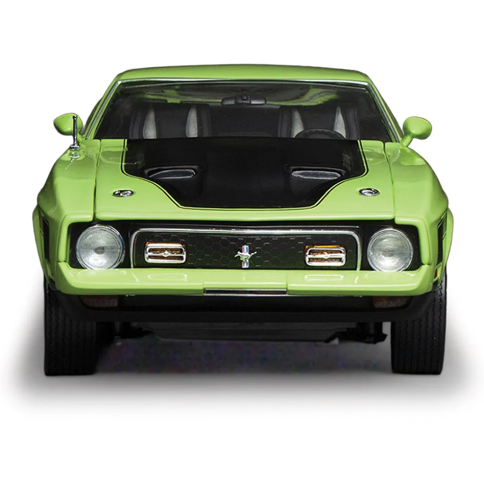 1971 Ford Mustang MACH 1 - Grabber Lime 1:18 Scale Diecast Model Car by Sunstar