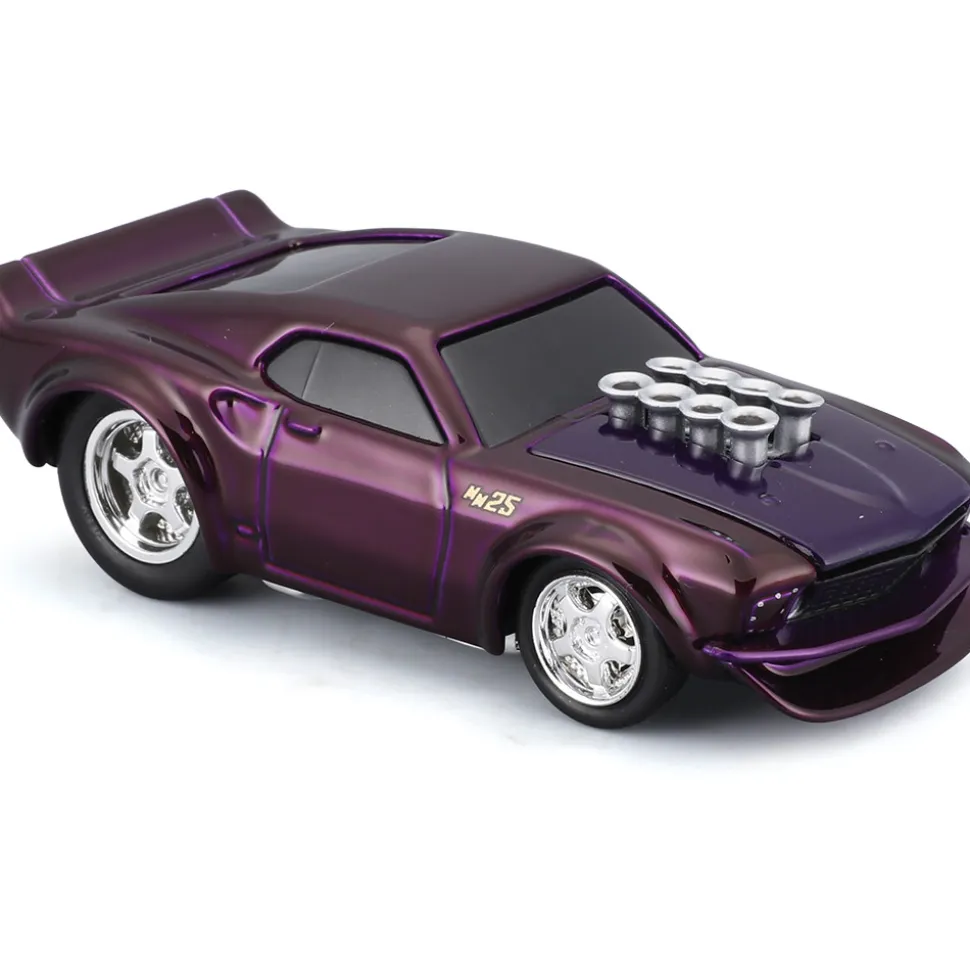 1969 Ford Mustang - Purple - Muscle Machines 25th 1:64 Scale by Muscle Machines