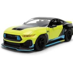 2024 Ford Mustang RTR - Hyperspec Yellow 1:24 Scale Diecast Model Car by Jada Toys