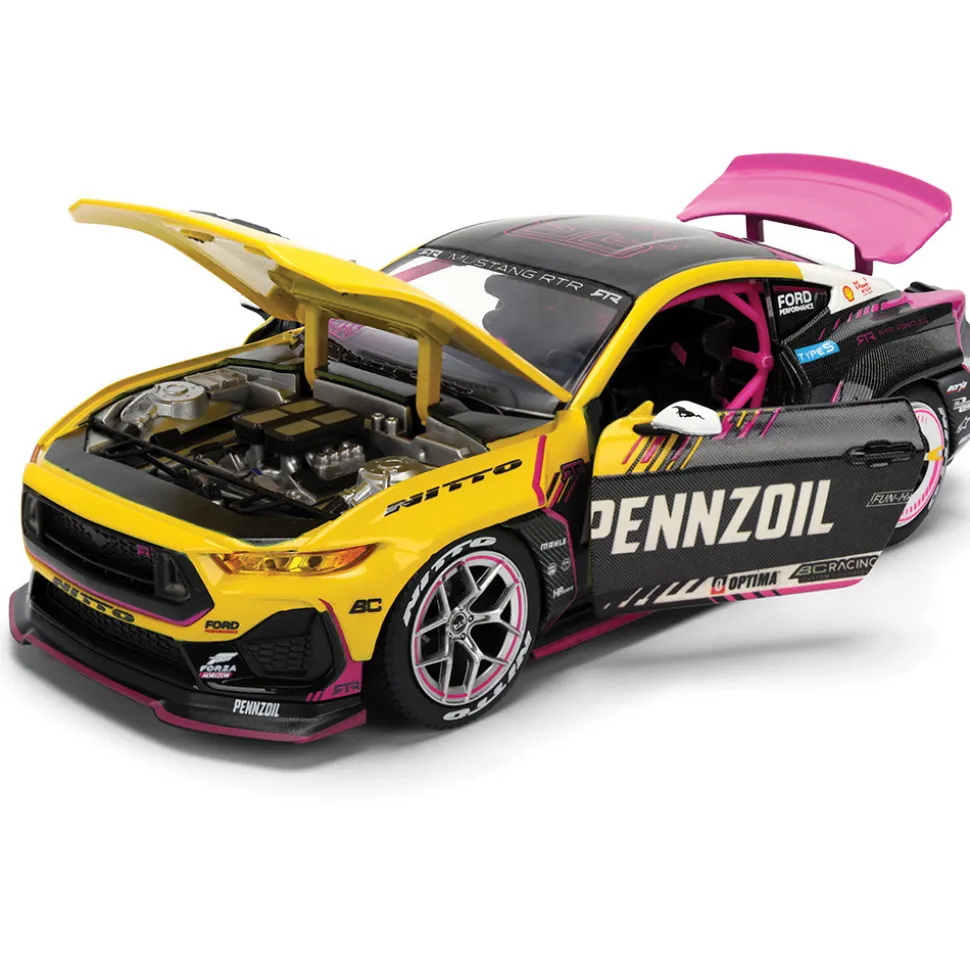 2025 Ford Mustang RTR w/Lights - Ben Hobson 1:24 Scale Diecast Model Car by Jada Toys