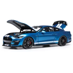 2022 Ford Mustang Shelby G.T. 500 - Blue 1:18 Scale Diecast Model Car by IXO Models