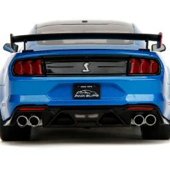 2020 Ford Mustang Shelby G.T.500 - Pink Slips Metallic Blue 1:18 Scale Diecast Model Car by Pink Slips