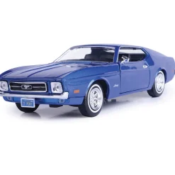 1971 Ford Mustang Sportsroof - Metallic Blue 1:24 Scale Diecast Model Car by Motormax