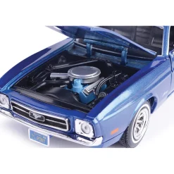 1971 Ford Mustang Sportsroof - Metallic Blue 1:24 Scale Diecast Model Car by Motormax