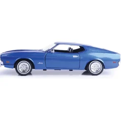 1971 Ford Mustang Sportsroof - Metallic Blue 1:24 Scale Diecast Model Car by Motormax