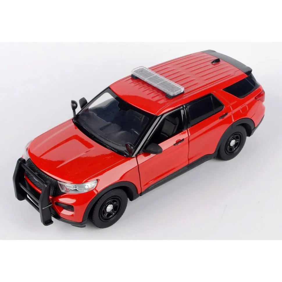 2022 Ford Police Interceptor Utility with Light | Motormax 1:24 Scale Diecast Model Truck by Motormax