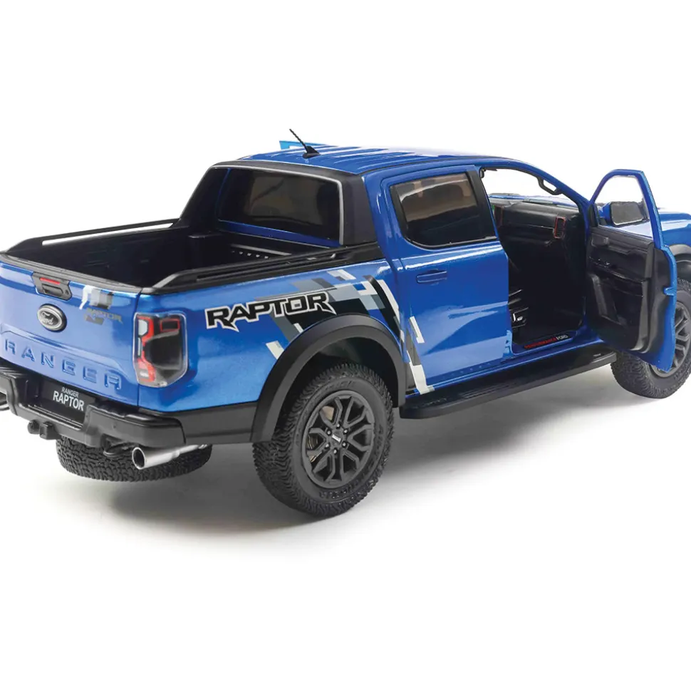2024 Ford Ranger Raptor - Blue Lightning 1:18 Scale Diecast Model Truck by Solido