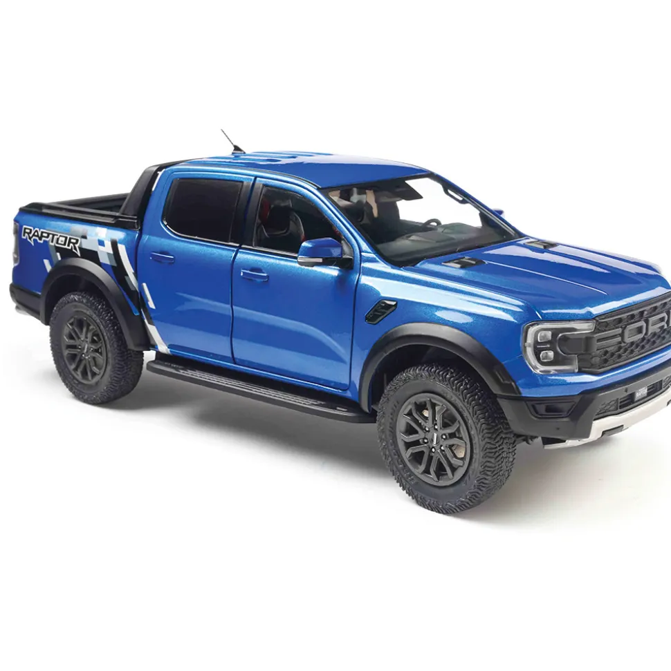 2024 Ford Ranger Raptor - Blue Lightning 1:18 Scale Diecast Model Truck by Solido