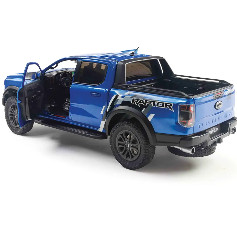 2024 Ford Ranger Raptor - Blue Lightning 1:18 Scale Diecast Model Truck by Solido
