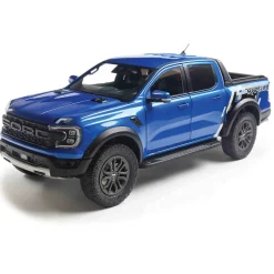 2024 Ford Ranger Raptor - Blue Lightning 1:18 Scale Diecast Model Truck by Solido
