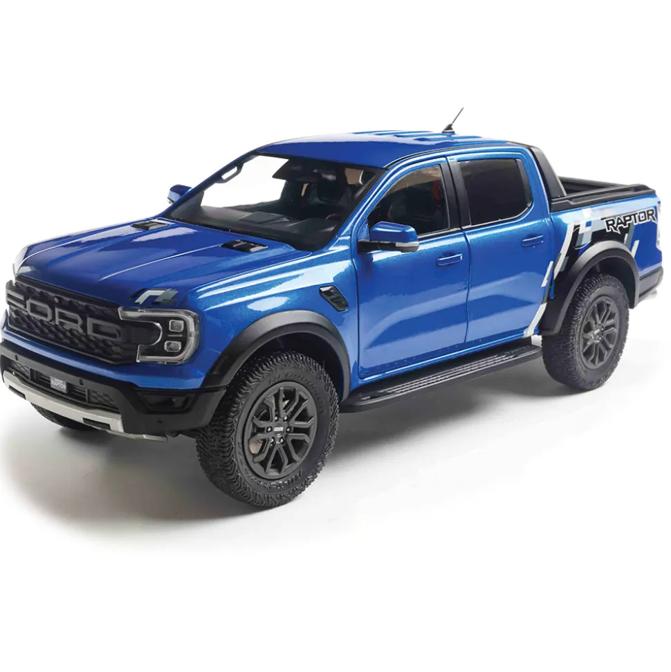 2024 Ford Ranger Raptor - Blue Lightning 1:18 Scale Diecast Model Truck by Solido