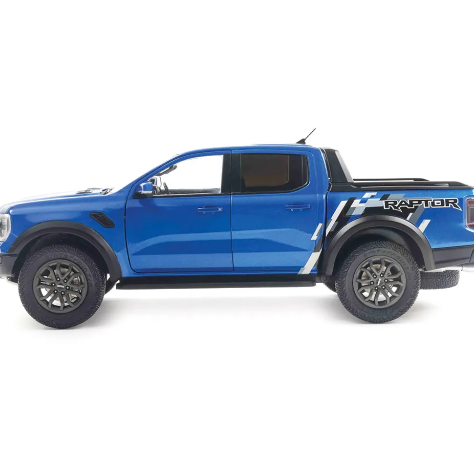 2024 Ford Ranger Raptor - Blue Lightning 1:18 Scale Diecast Model Truck by Solido
