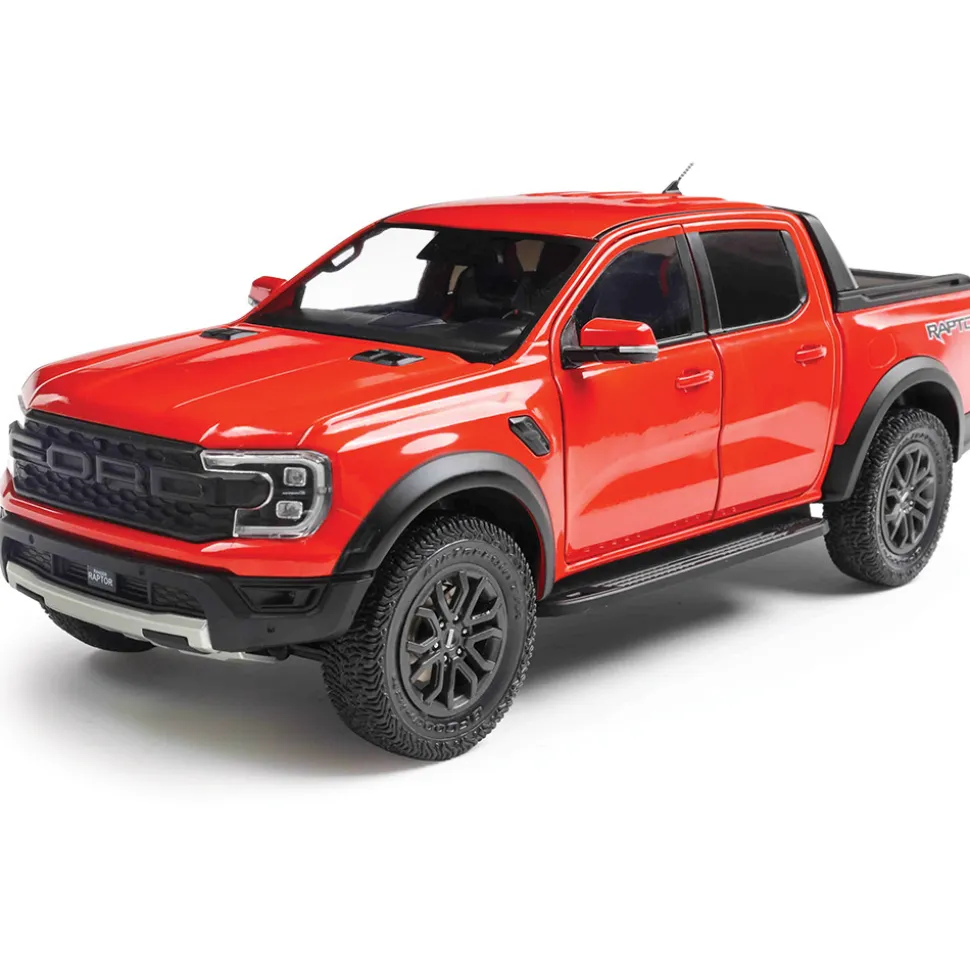 2024 Ford Ranger Raptor - Orange 1:18 Scale Diecast Model Truck by Solido