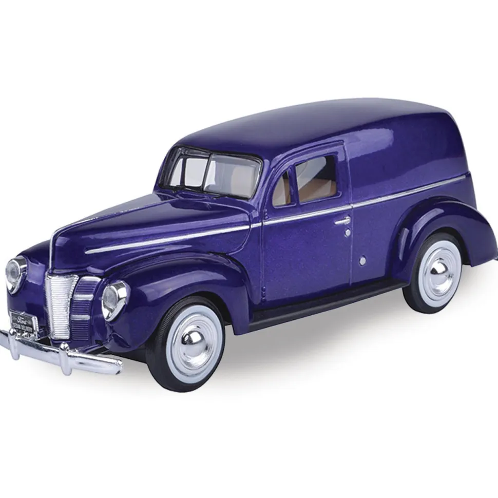 1940 Ford Sedan Delivery-Metallic Purple 1:24 Scale Diecast Model Car by Motormax