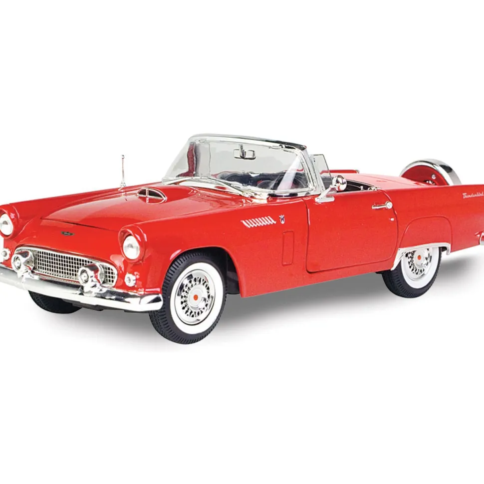 1956 Ford Thunderbird ( convertible )-Red 1:18 Scale Diecast Model Car by Motormax