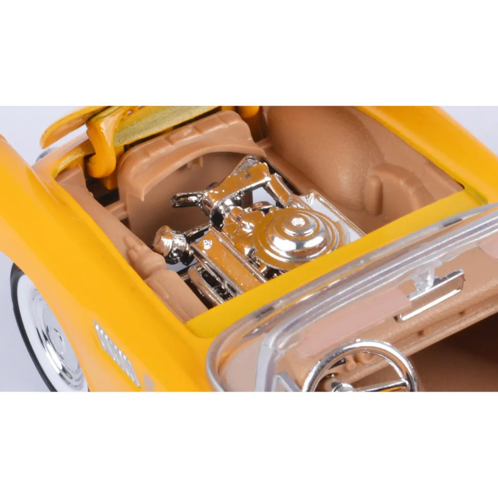 1956 Ford Thunderbird Convertible - Yellow 1:24 Scale Diecast Model Car by Motormax