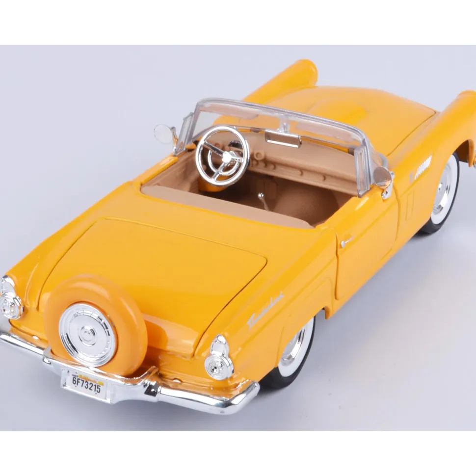 1956 Ford Thunderbird Convertible - Yellow 1:24 Scale Diecast Model Car by Motormax