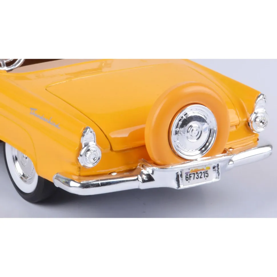1956 Ford Thunderbird Convertible - Yellow 1:24 Scale Diecast Model Car by Motormax
