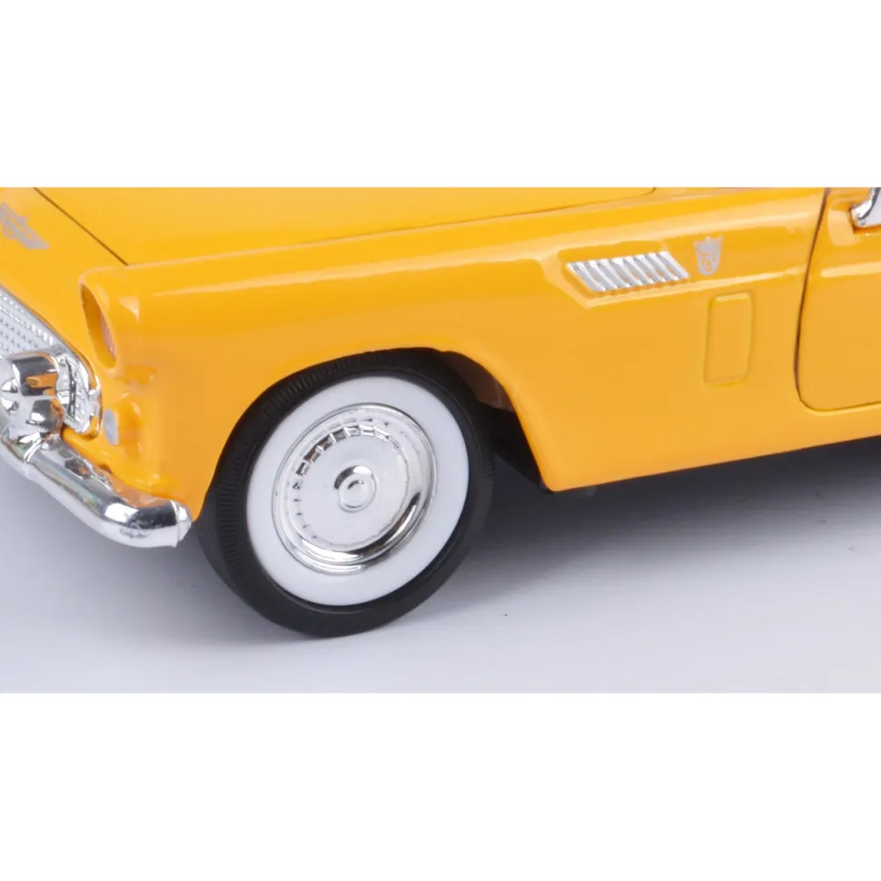 1956 Ford Thunderbird Convertible - Yellow 1:24 Scale Diecast Model Car by Motormax