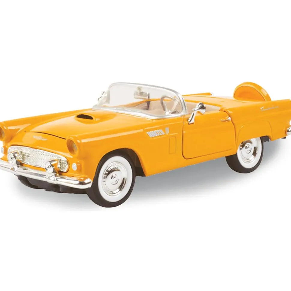 1956 Ford Thunderbird Convertible - Yellow 1:24 Scale Diecast Model Car by Motormax