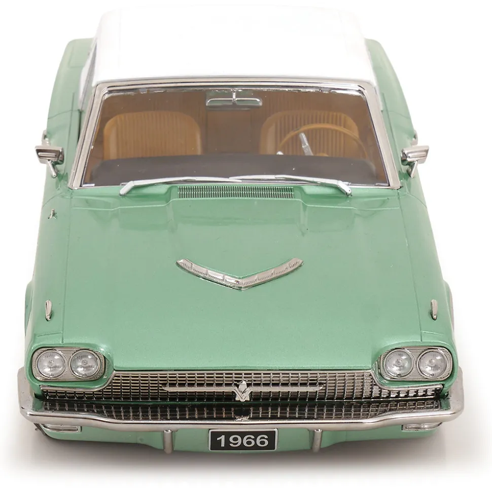 1966 Ford Thunderbird - Green & White 1:18 Scale Diecast Model Car by KK Scale