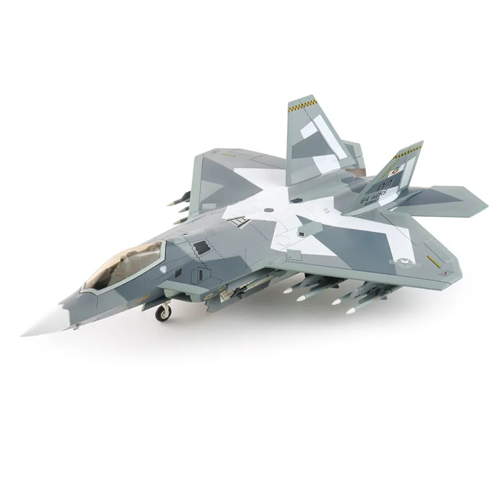 F-22 Raptor 1/72 Die Cast Model "Splinter Camouflage" USAF (fictitious scheme) 1:72 scale Metal by Hobby Master