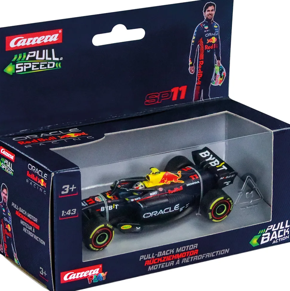 F1 Red Bull - #11 S. Perez Pull & Speed 1:43 Scale Plastic Model Car by Carrera