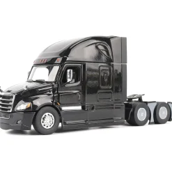 Freightliner Cascadia SBFA Tandem with 72" Sleeper - Black 1:50 Scale Diecast Model Truck by Diecast Masters