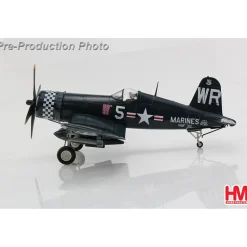 F4U-4 CORSAIR 1/48 DIE CAST MODEL - HA8228 Capt. Phillip C. Delong, VMF-312, USS Bataan, April 1951 1:48 scale Metal by Hobby Master