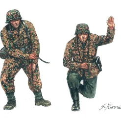 Germ. PAK 40 AT Gun & crew 1/72 Plastic Figures Italeri (6096s) 1:72 Scale Plastic by Italeri