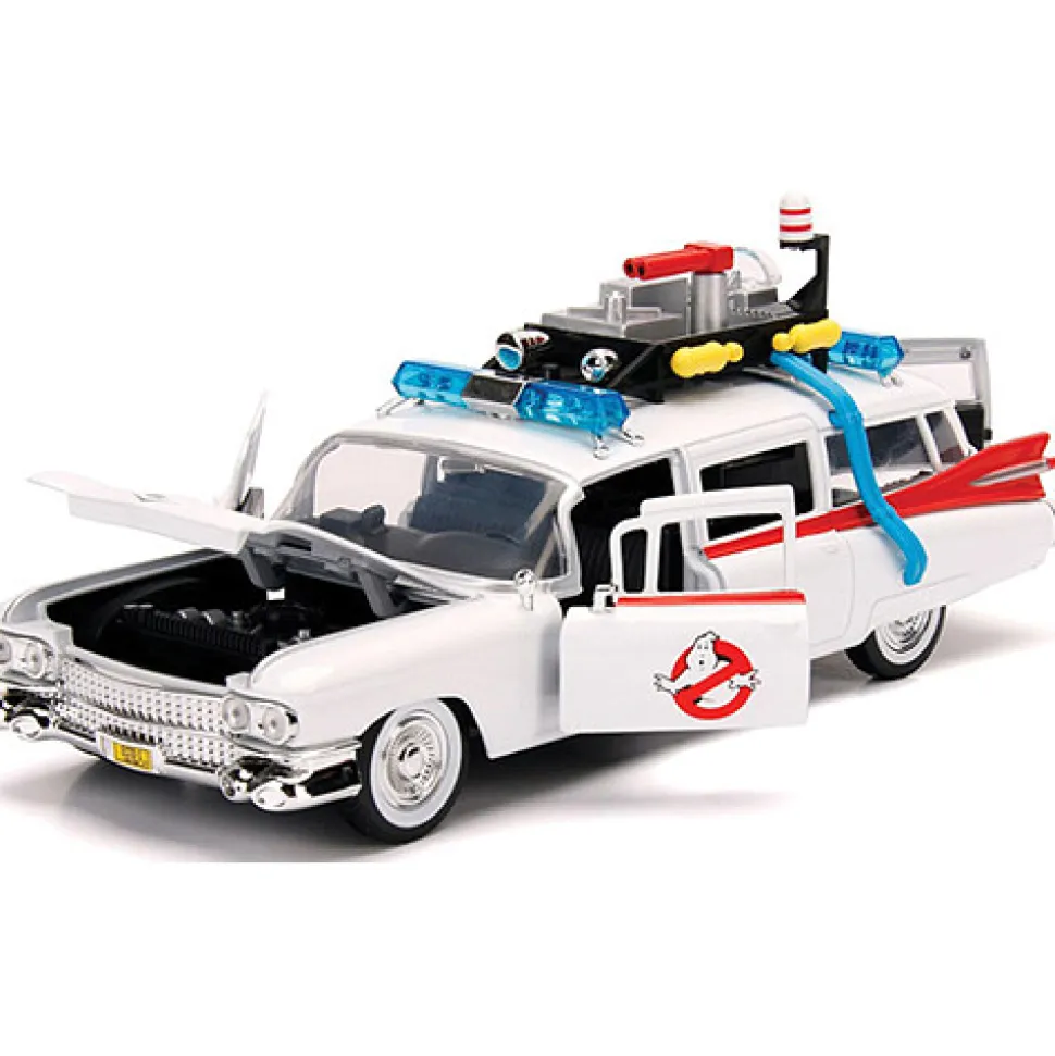 1959 Ghostbusters Ecto-1 Cadillac 1:24 Scale Diecast Model by Jada Toys