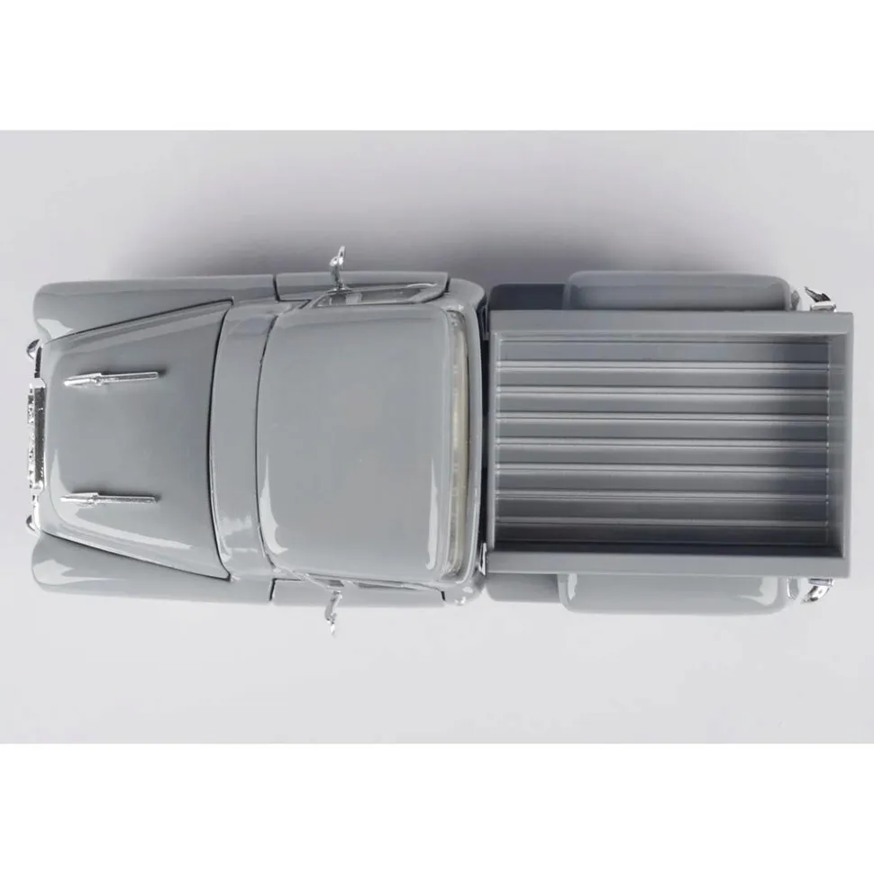 1957 GMC Blue Chip Pickup - Gray 1:24 Scale Diecast Model Truck by Motormax