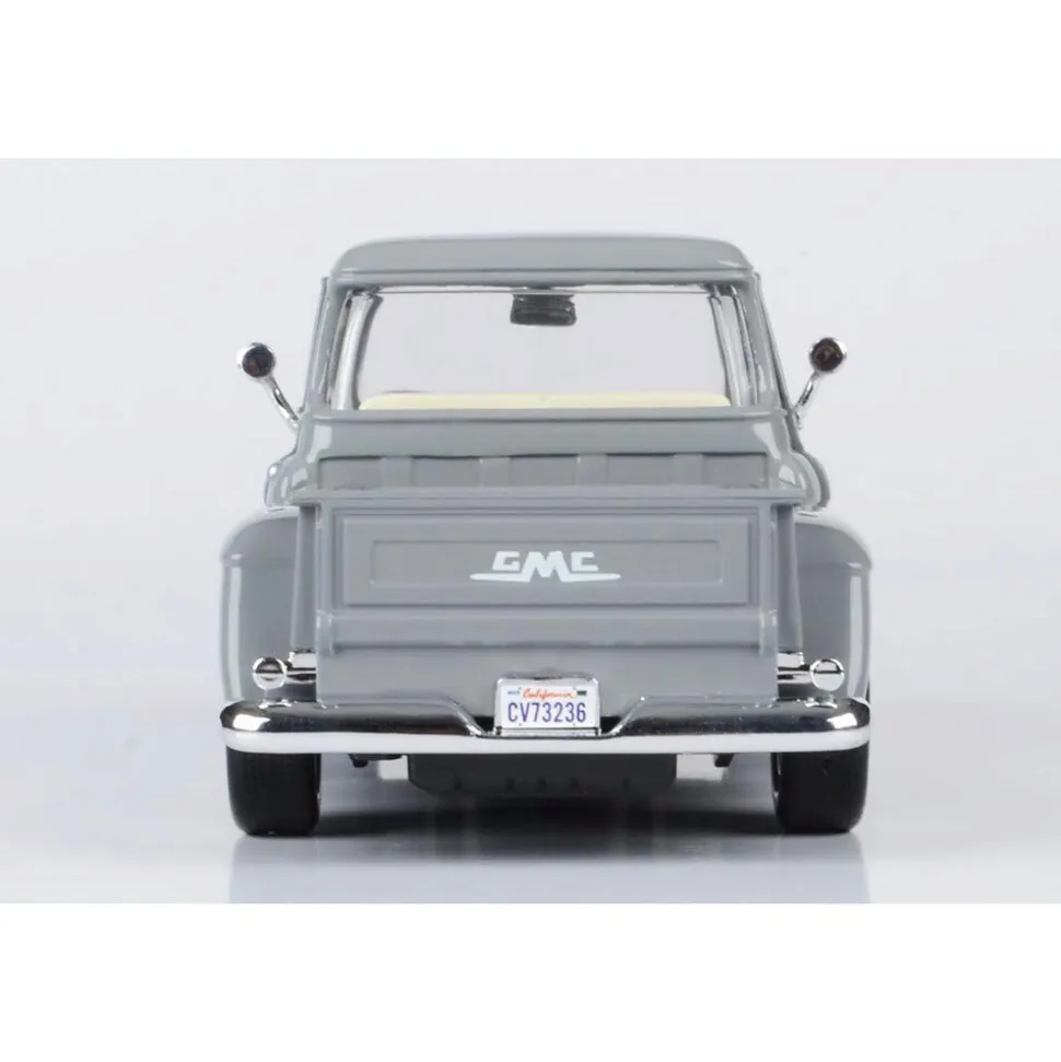 1957 GMC Blue Chip Pickup - Gray 1:24 Scale Diecast Model Truck by Motormax