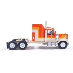 1980 GMC General - Orange And Yellow 1:64 Scale Diecast Model Truck by IXO Models