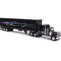 1980 GMC General With Black Trailer 1:64 Scale Diecast Model Truck by IXO Models