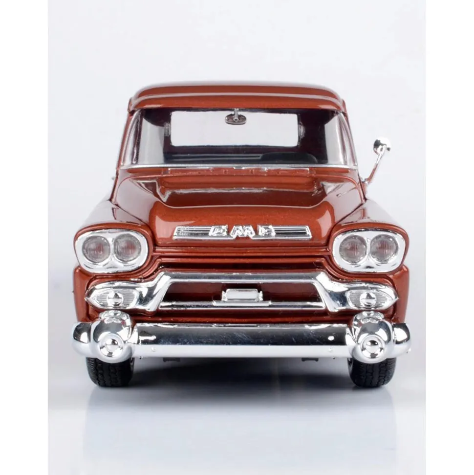 1958 GMC 100 Wideside Pickup - Brown 1:24 Scale Diecast Model Truck by Motormax