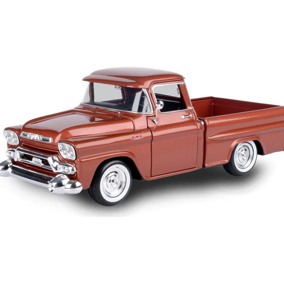 1958 GMC 100 Wideside Pickup - Brown 1:24 Scale Diecast Model Truck by Motormax