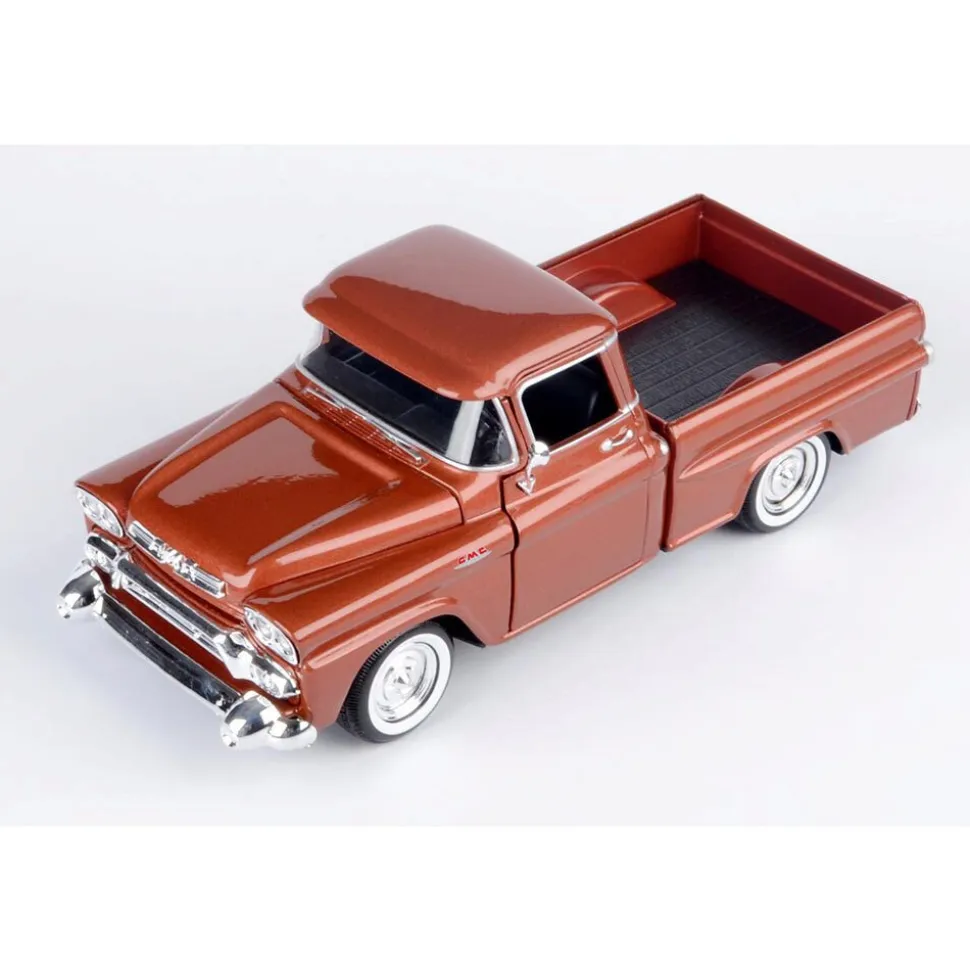 1958 GMC 100 Wideside Pickup - Brown 1:24 Scale Diecast Model Truck by Motormax