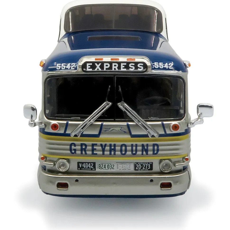 GM PD-4501 Scenicruiser Coach: Greyhound Bus Lines - 50th Anniversary 1:43 Scale Diecast Model Truck by Iconic Replicas
