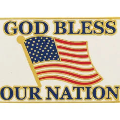 God Bless Our Nation Lapel Pin P62978 (C) by Eagle Emblems
