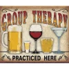 Group Therapy Metal Sign 2041 Tin by Desperate Enterprises