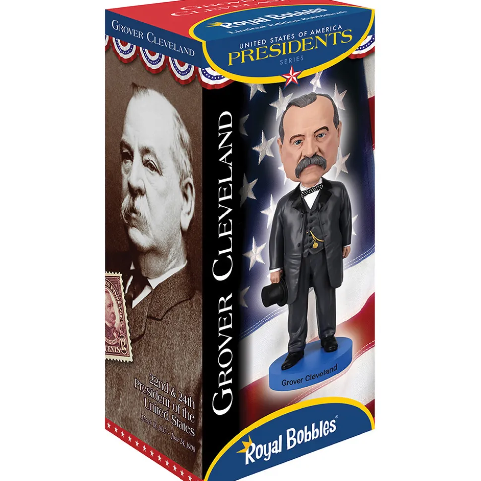 Grover Cleveland Bobblehead Royal Bobbles (RB1387) Resin by Royal Bobbles