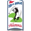 Hamm's Beer 19th Hole Rolled Metal Sign Desperate Enterprises (R103) Tin by Desperate Enterprises