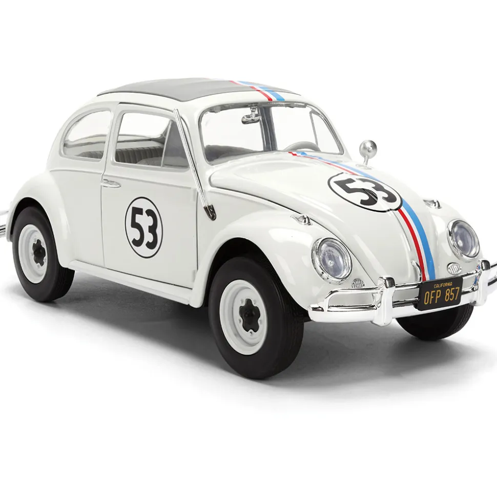 Herbie the Love Bug VW Beetle w/Tire Rack 1:24 Scale Diecast Model Car by Jada Toys