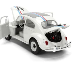 Herbie the Love Bug VW Beetle w/Tire Rack 1:24 Scale Diecast Model Car by Jada Toys