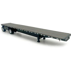 High Boy Spread Axle Flatbed Trailer - Black 1:87 Scale Model Truck by HO Logistics