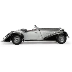 1939 Horch 855 Roadster - Black/Silver 1:18 Scale Diecast Model Car by Sunstar
