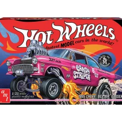 Hot Wheels 1955 Chevy Bel Air Sedan Gasser Candy Striper 1:25 Scale Model Kit by AMT