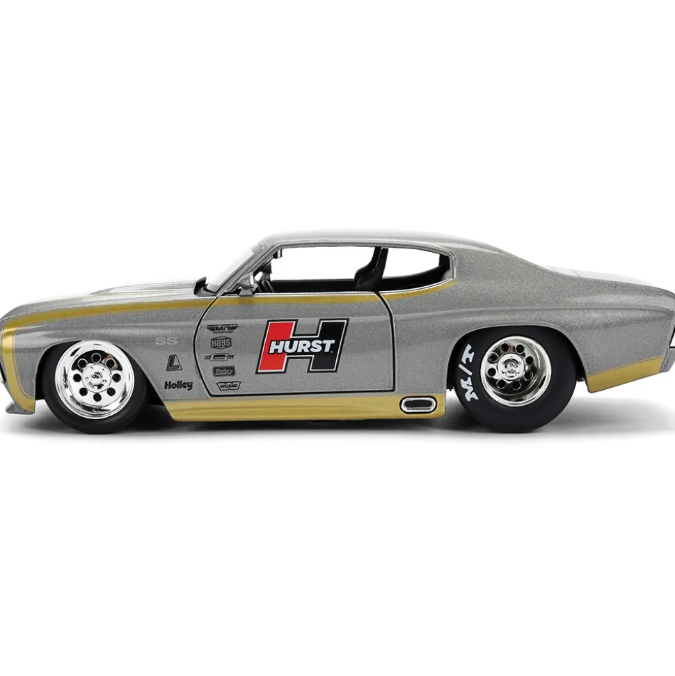 1971 Hurst Chevy Chevelle SS - Gray 1:24 Scale Diecast Model Car by Jada Toys